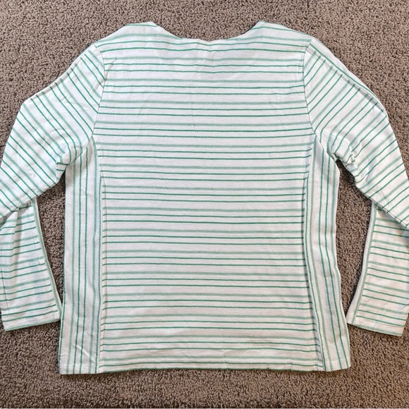 Christopher & Banks striped NEW long sleeve top shirt Large casual layering - Picture 5 of 10